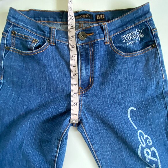 Ed Hardy Blue Boot Cut Jeans with Colorful Embroidery - Picture 9 of 15